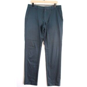 Bonobos Mens Pants Blue Chino Slim Straight Leg Flat Front Trouser Size 33x32